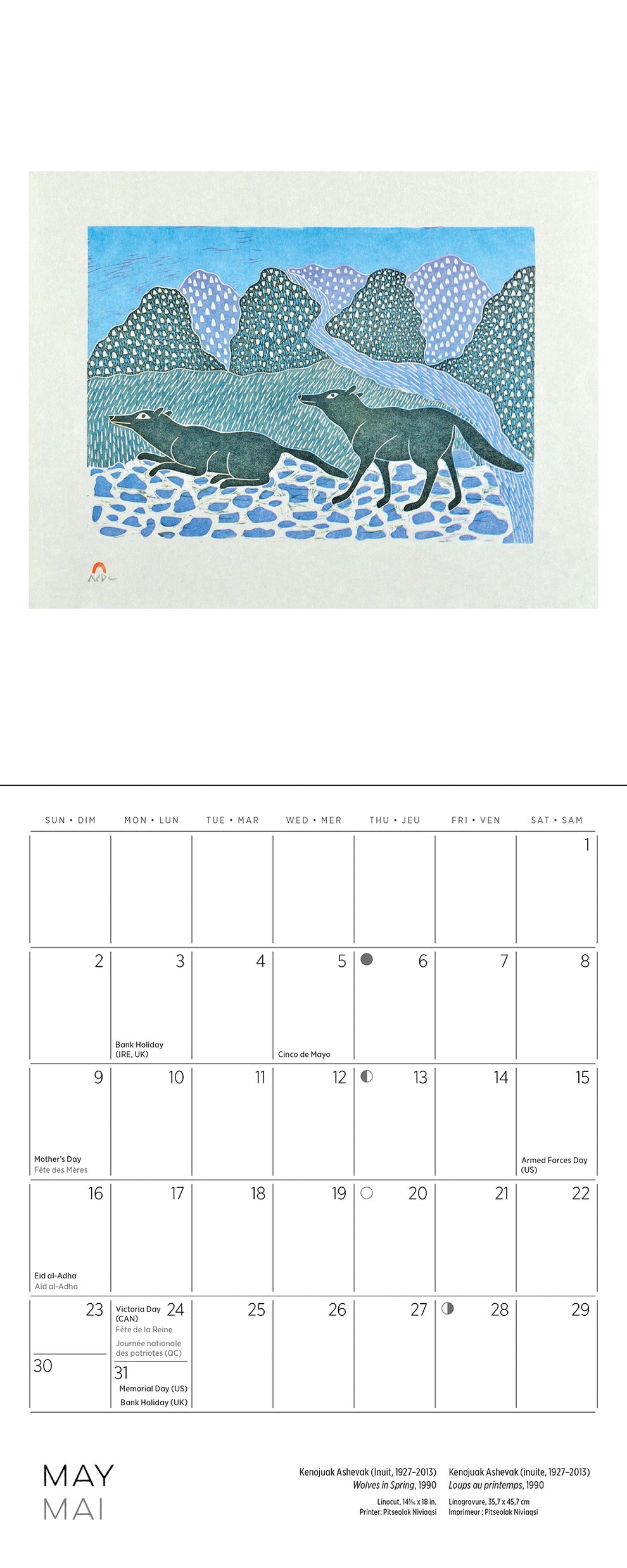 Inuit Art: Kinngait 2027 Mini Wall Calendar