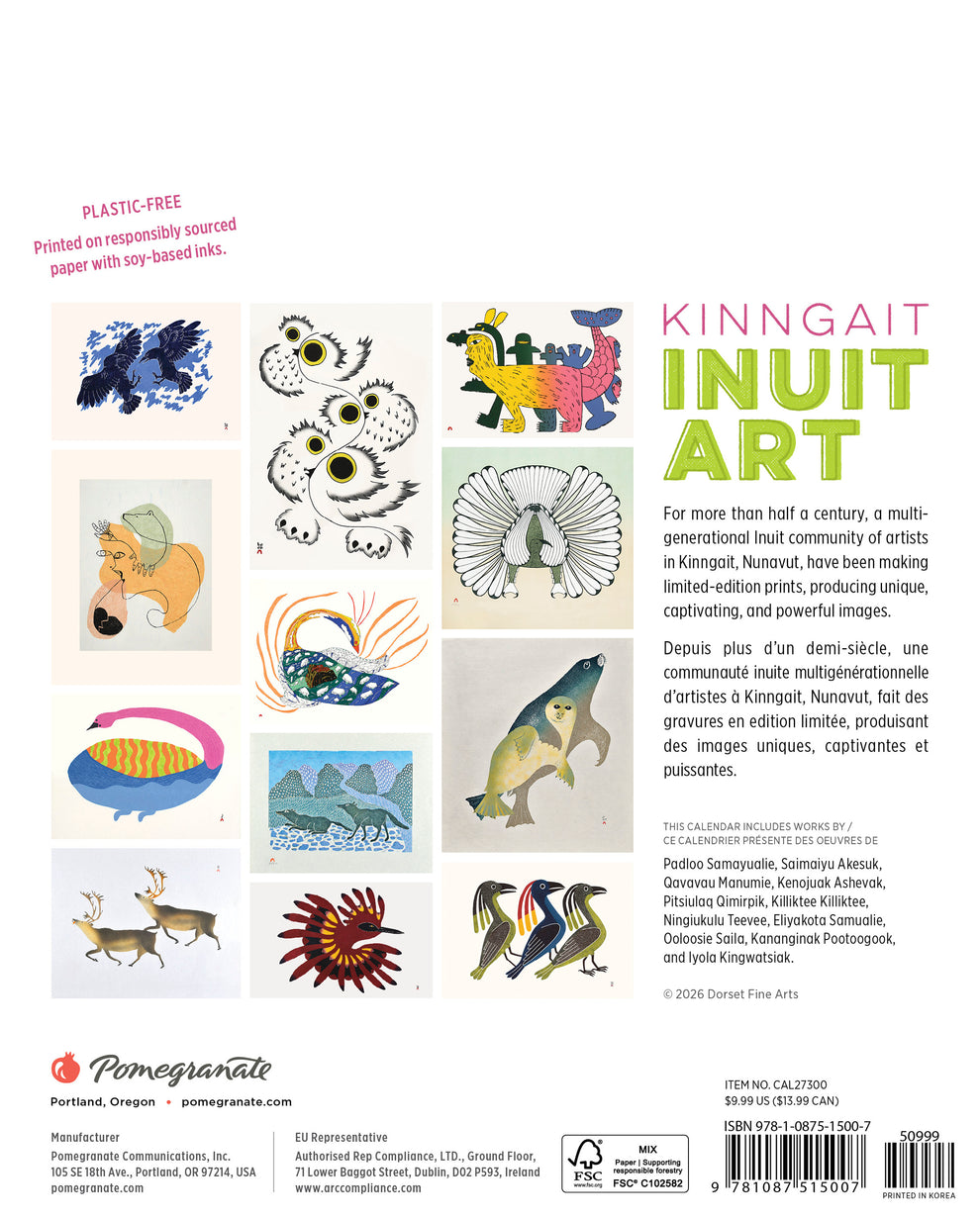 Inuit Art: Kinngait 2027 Mini Wall Calendar