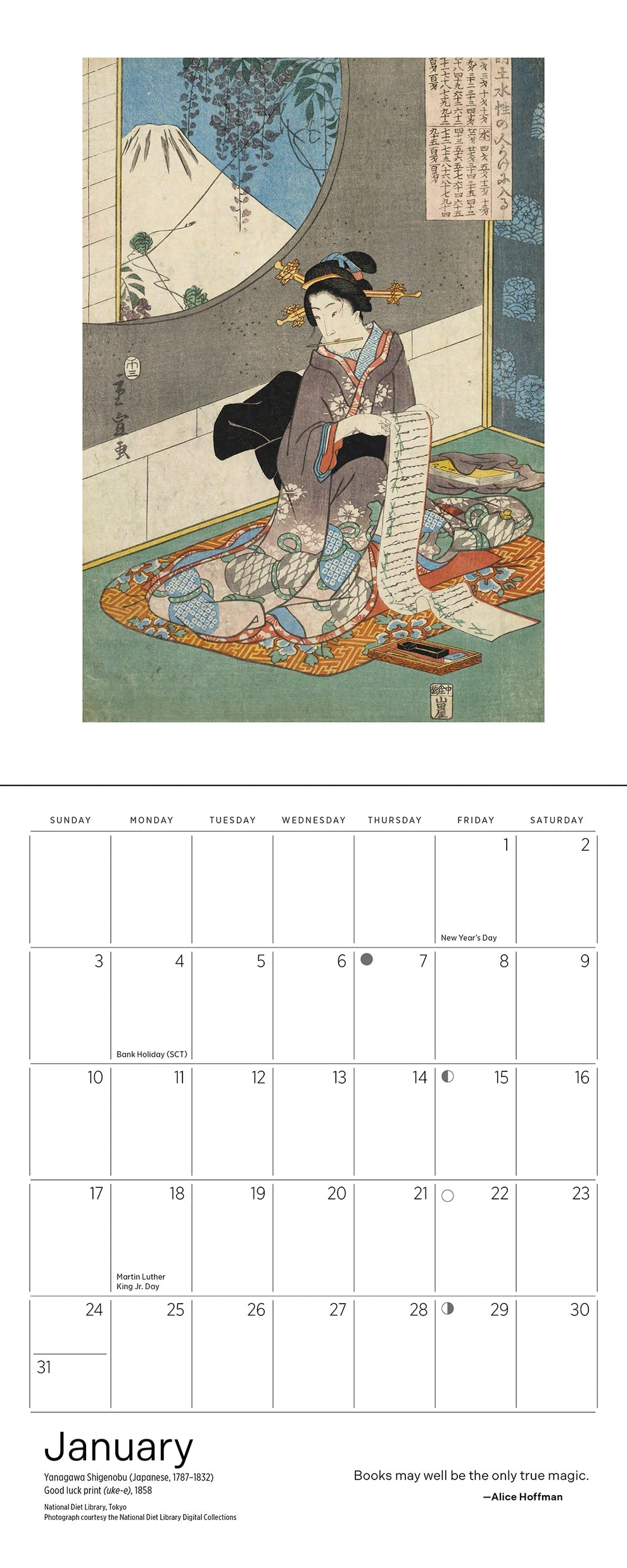 The Reading Woman 2027 Mini Wall Calendar