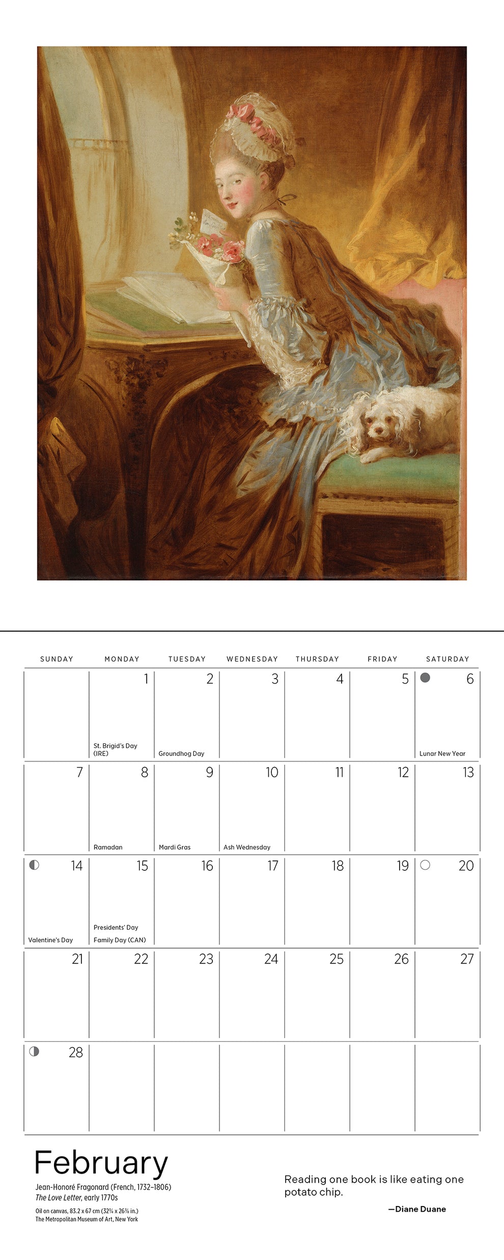 The Reading Woman 2027 Mini Wall Calendar