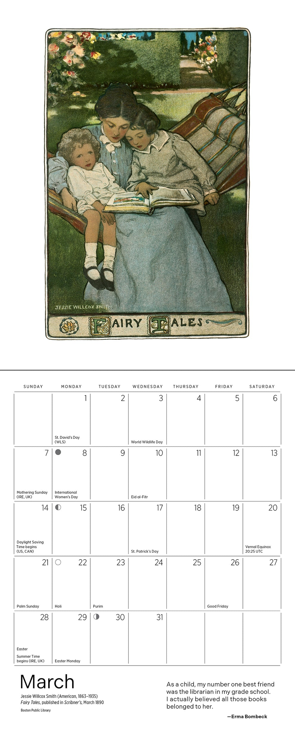The Reading Woman 2027 Mini Wall Calendar