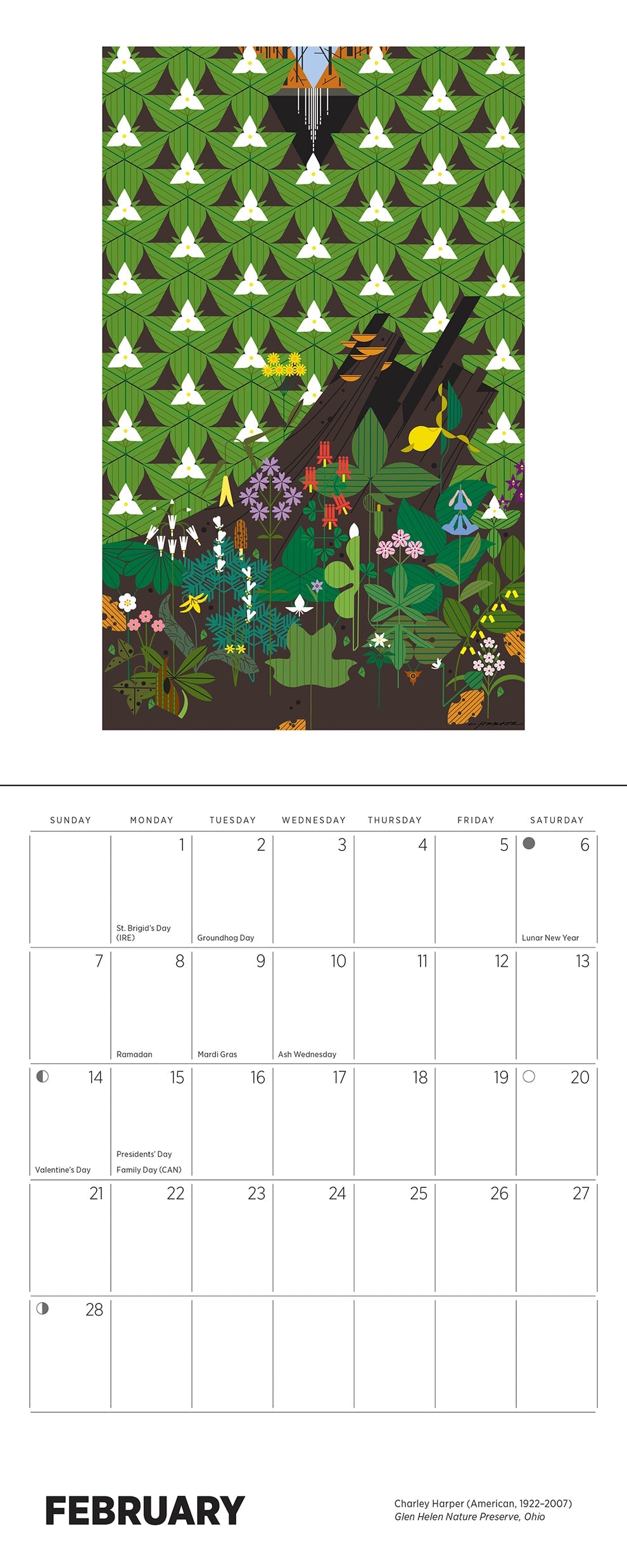 Charley Harper 2027 Mini Wall Calendar
