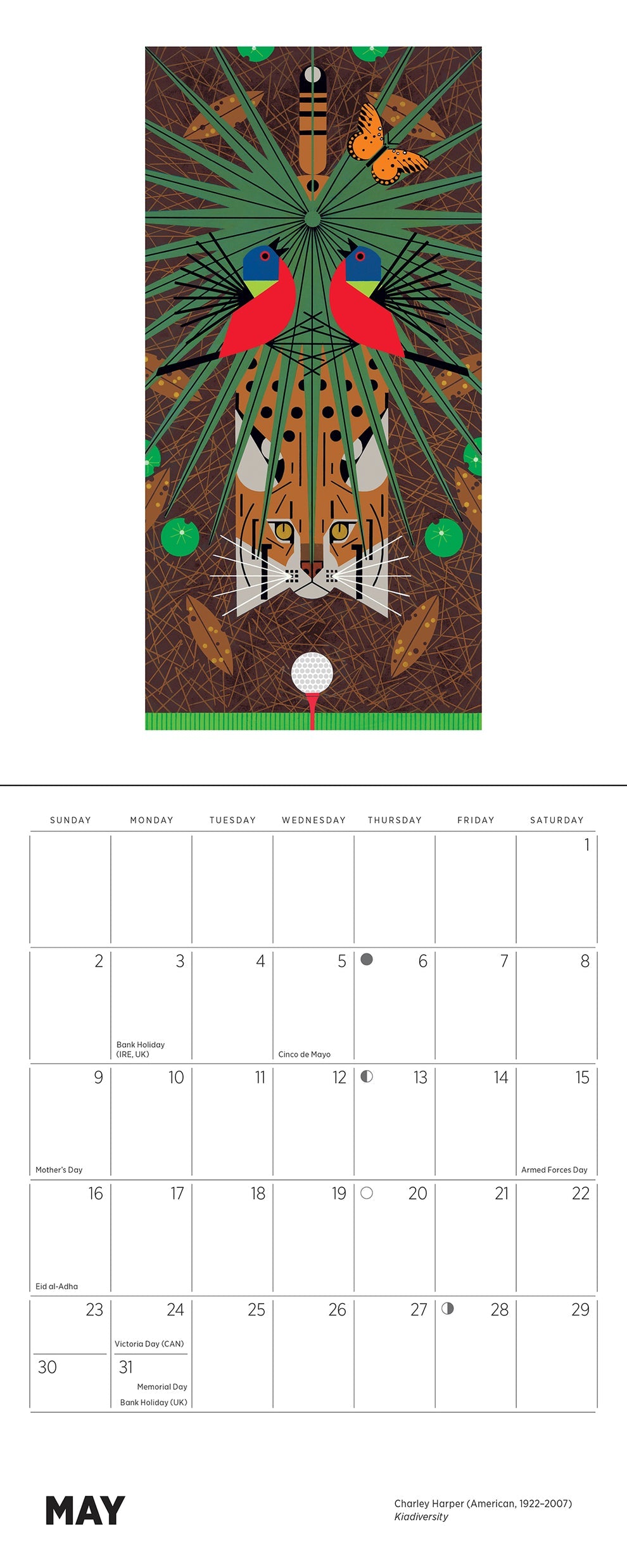 Charley Harper 2027 Mini Wall Calendar