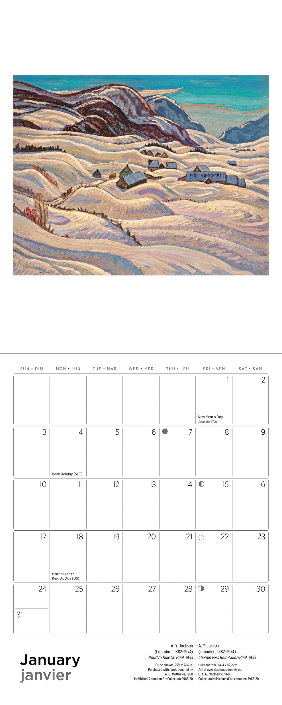 The Group of Seven 2027 Mini Calendar