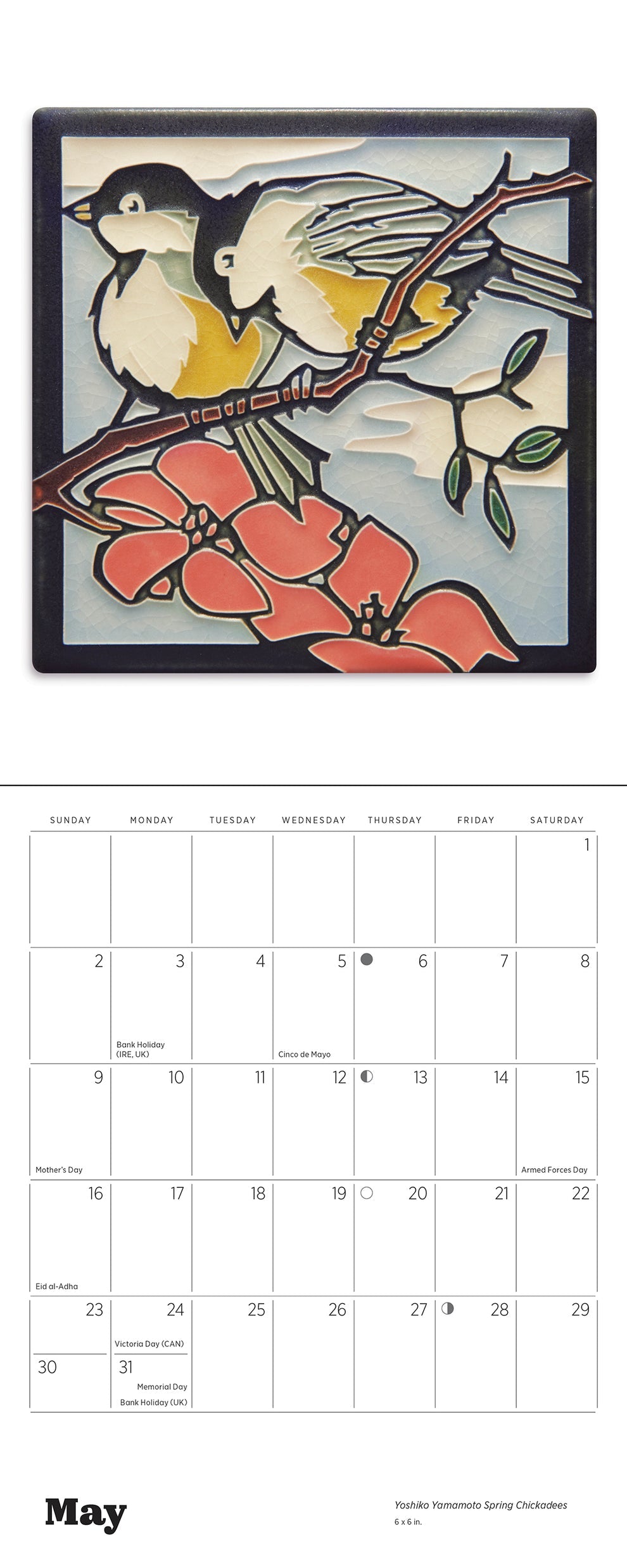 Arts & Crafts Tiles: Made by Motawi Tileworks 2027 Calendar