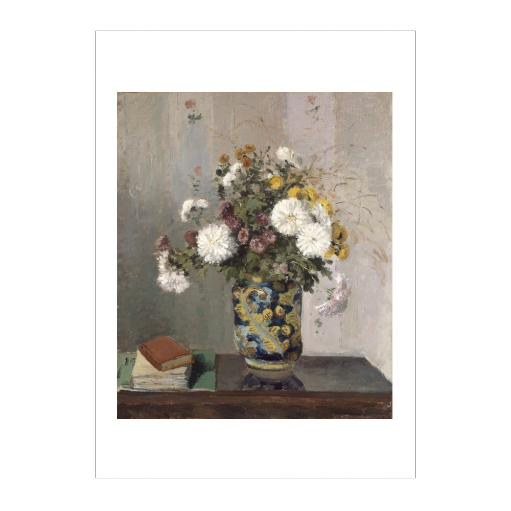 Camille Pissarro: Chrysanthemums in a Chinese Vase Postcard
