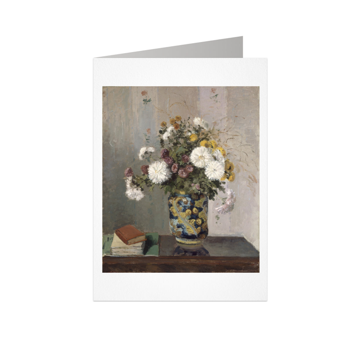 Camille Pissarro: Chrysanthemums in a Chinese Vase Notecard