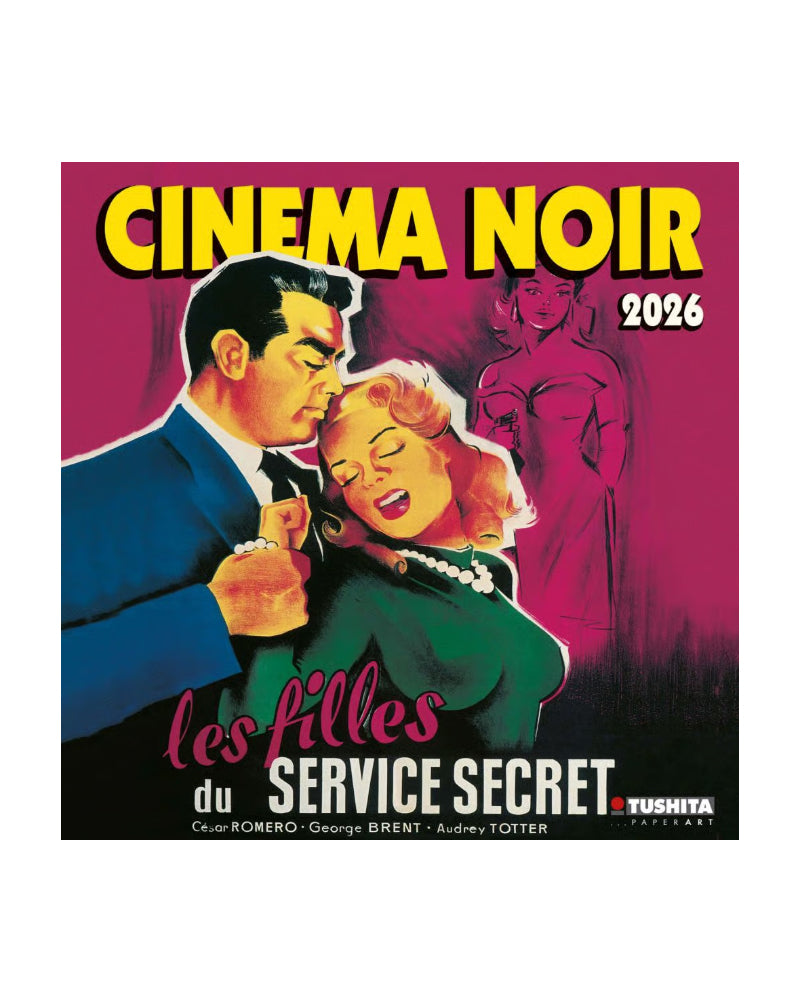 Cinema Noir 2026 Wall Calendar