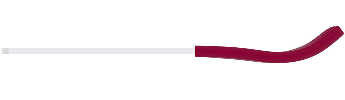 Frosted Acrylic Fork, Maroon Silicone Sleeve
