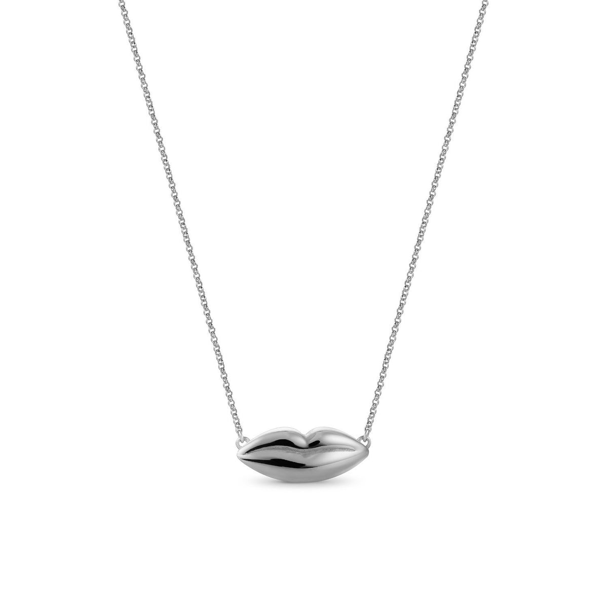 Dali Lip Silver Necklace
