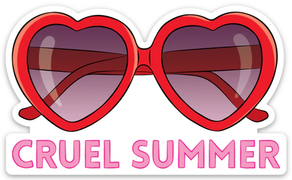 Cruel Summer Die Cut Sticker
