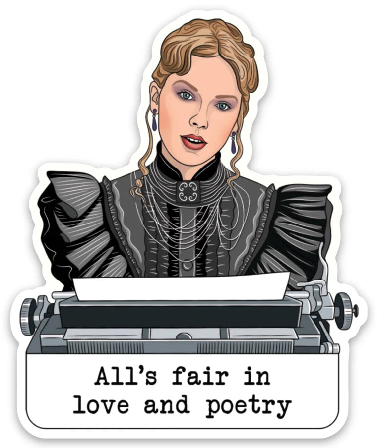 Tortured Poet Die Cut Sticker