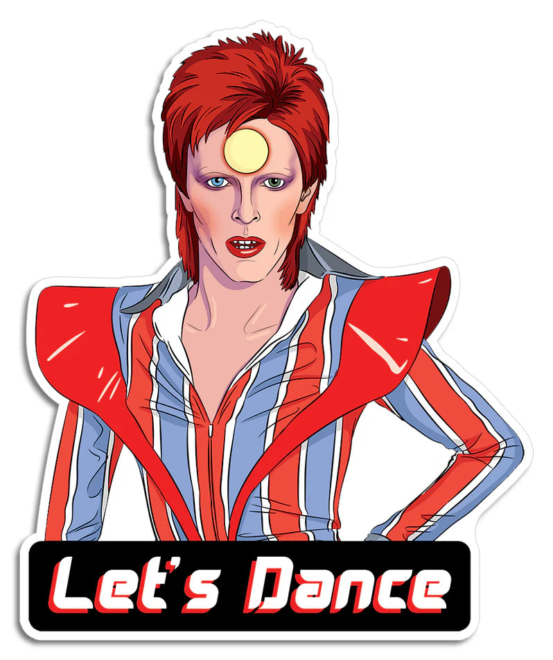 Bowie Let's Dance Die Cut Sticker