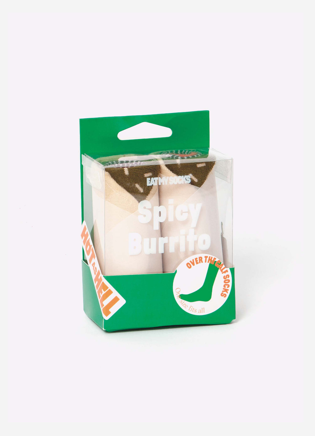 Green packaging with orange and white text.
