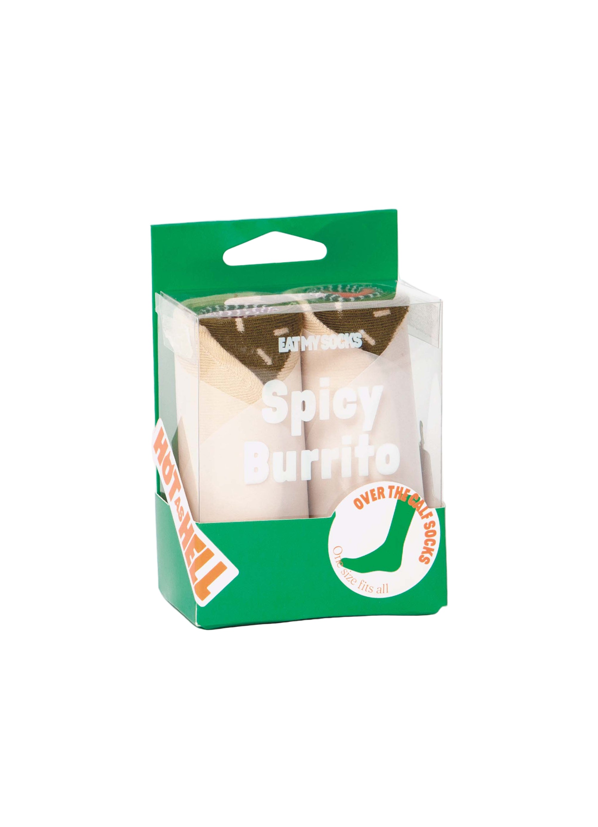 Green packaging with orange and white text.