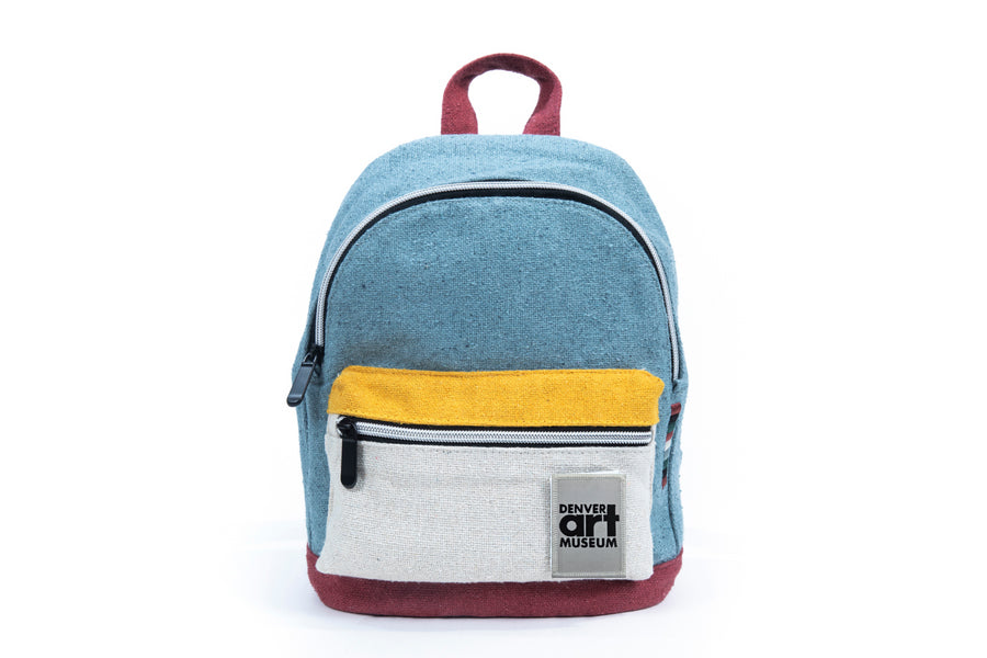 The Mystic Boho Blue Backpack with Denver Art Museum Velcro Patch