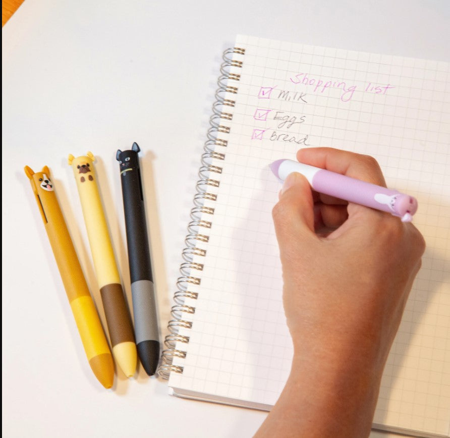 Dog and Cat Multicolor Pen