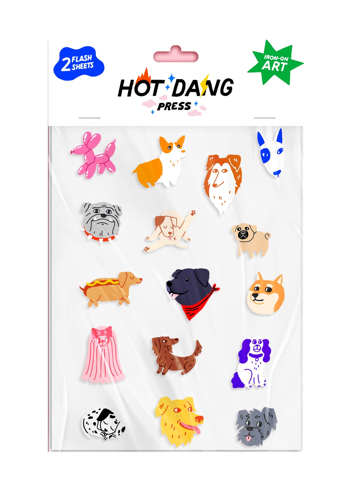 All Dogs Iron On Sheet Set