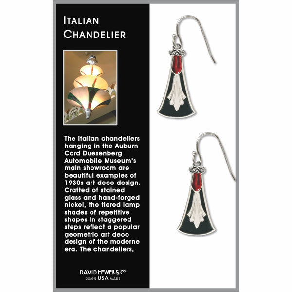 Italian Chandelier Art Deco Earrings
