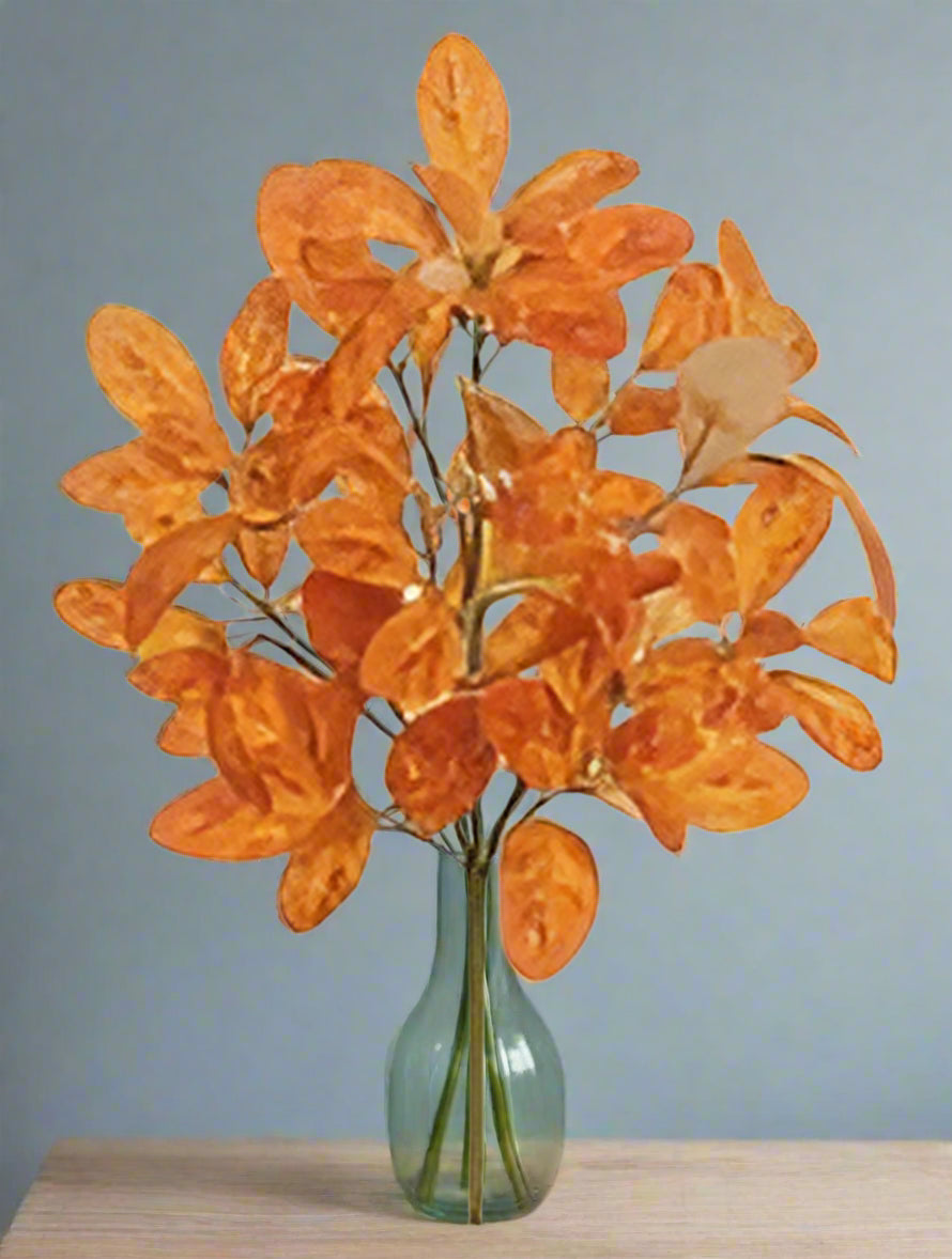 Autumn Laurel Leaf Bush, 17&quot;, Rust