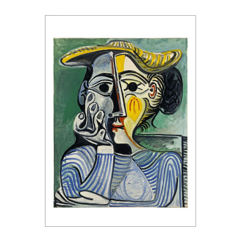 Woman with Yellow Hat, Pablo Picasso Postcard