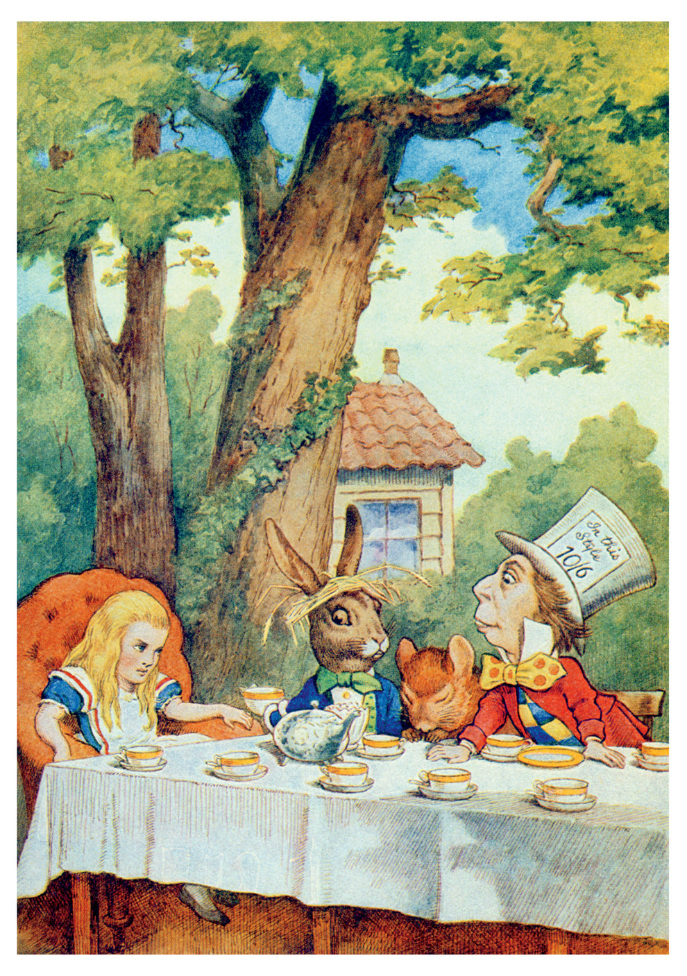 Sir John Tenniel: The Mad Hatter&#39;s Tea Party Birthday Card