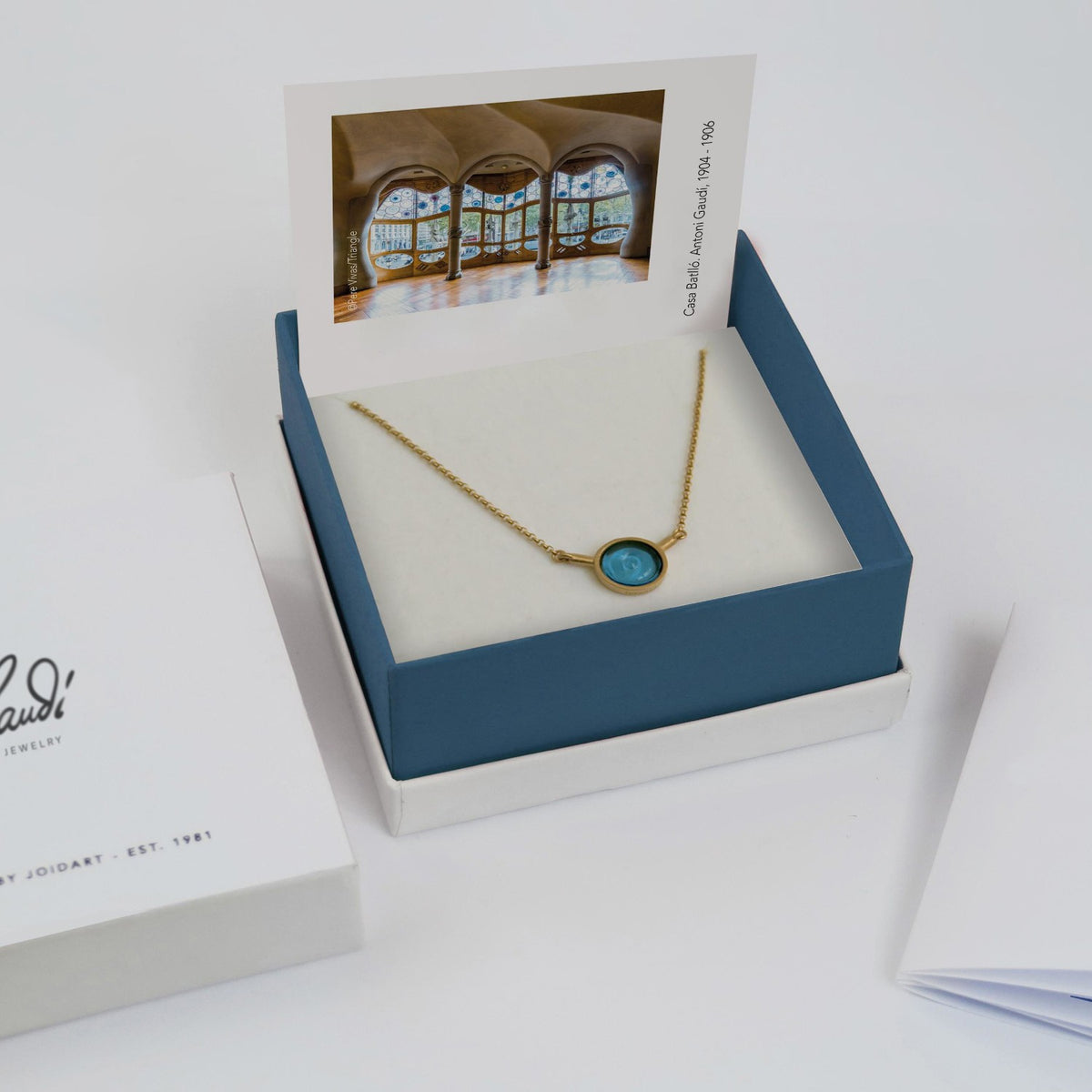 Gaudi Blue Circular Necklace