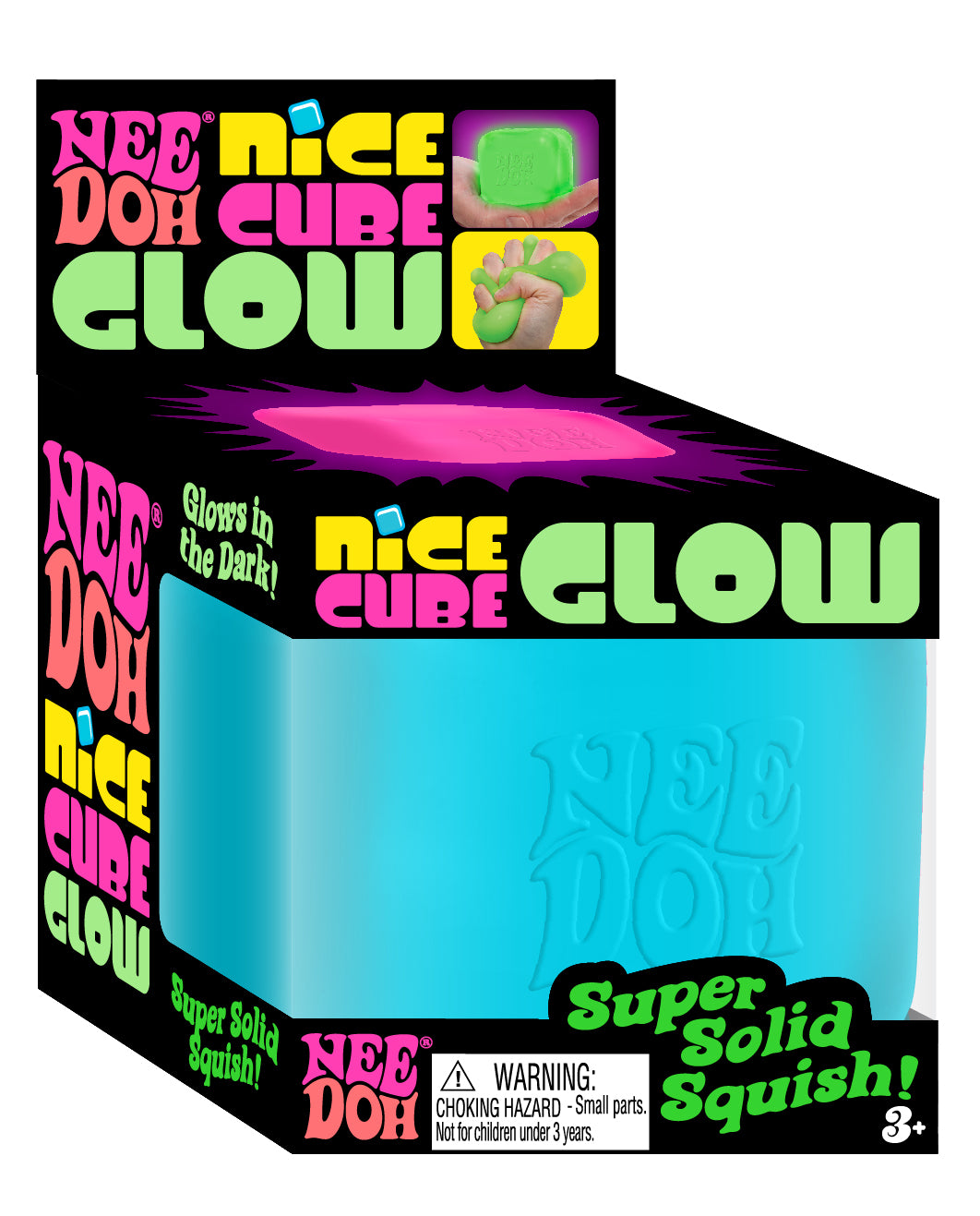 Glow In The Dark NeeDoh Nice Cube