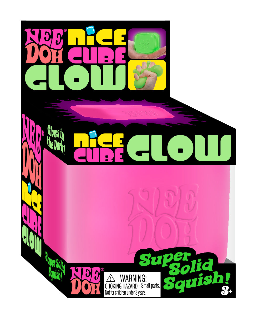 Glow In The Dark NeeDoh Nice Cube