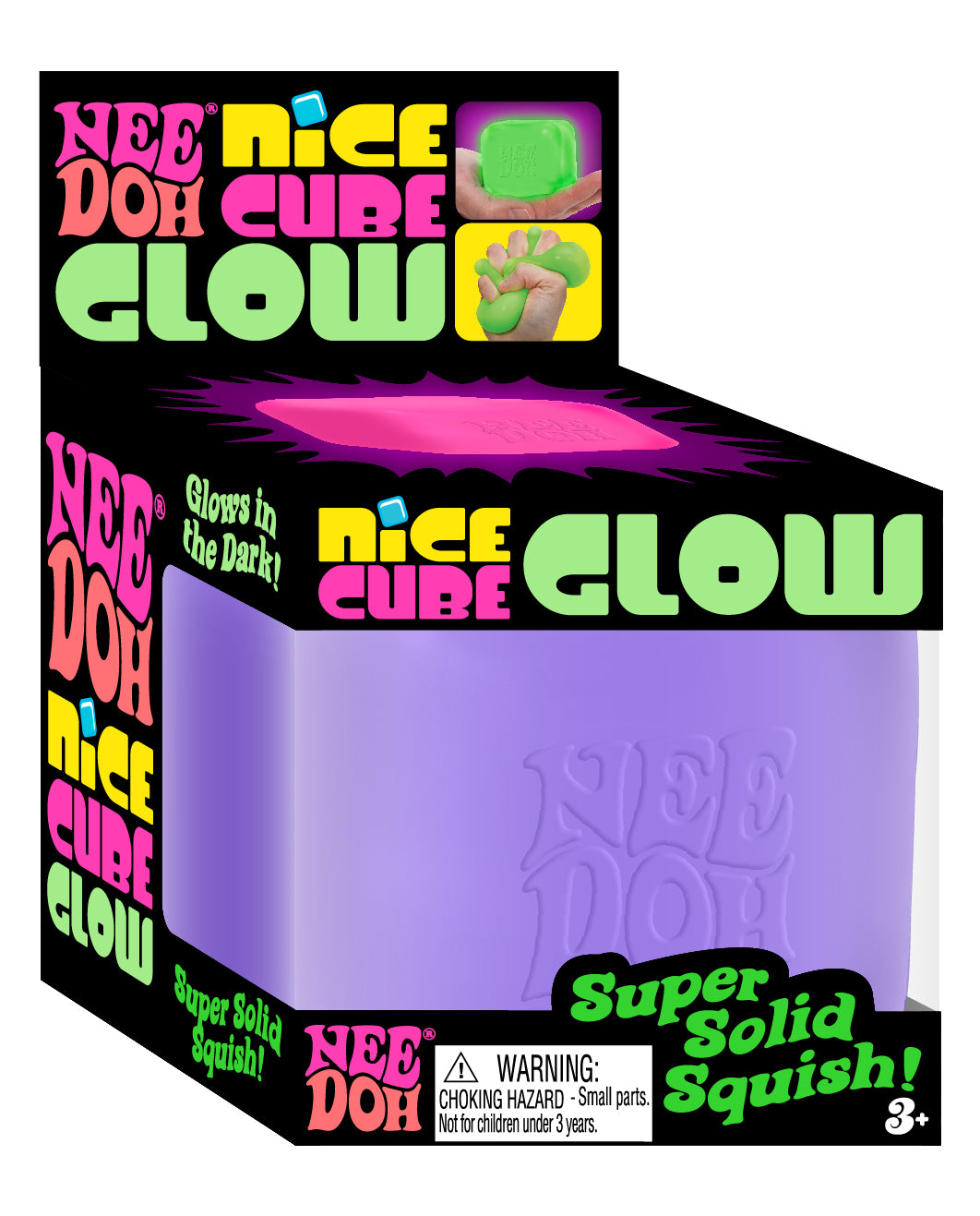 Glow In The Dark NeeDoh Nice Cube