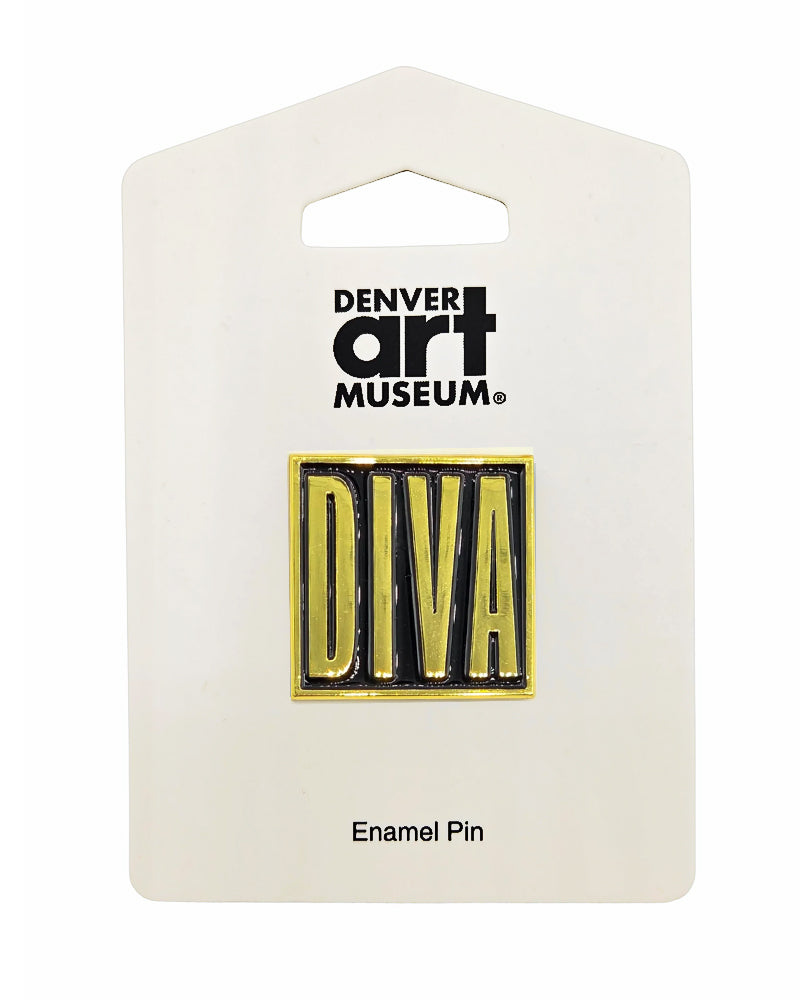 DIVA Gold on Black Pin