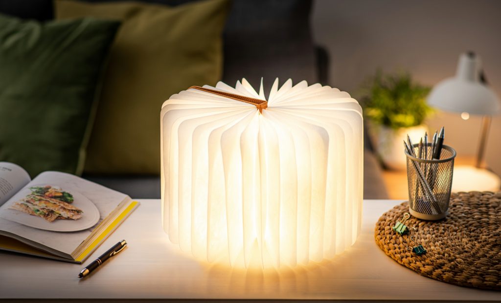 Linen Fabric Smart Book Light