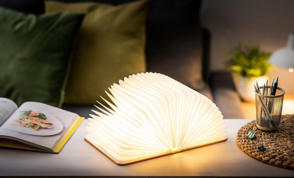 Linen Fabric Smart Book Light