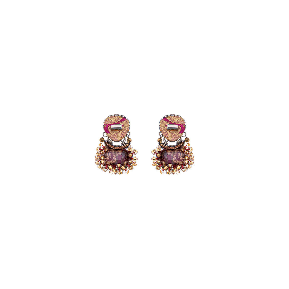 Plum Wine Large Earrings