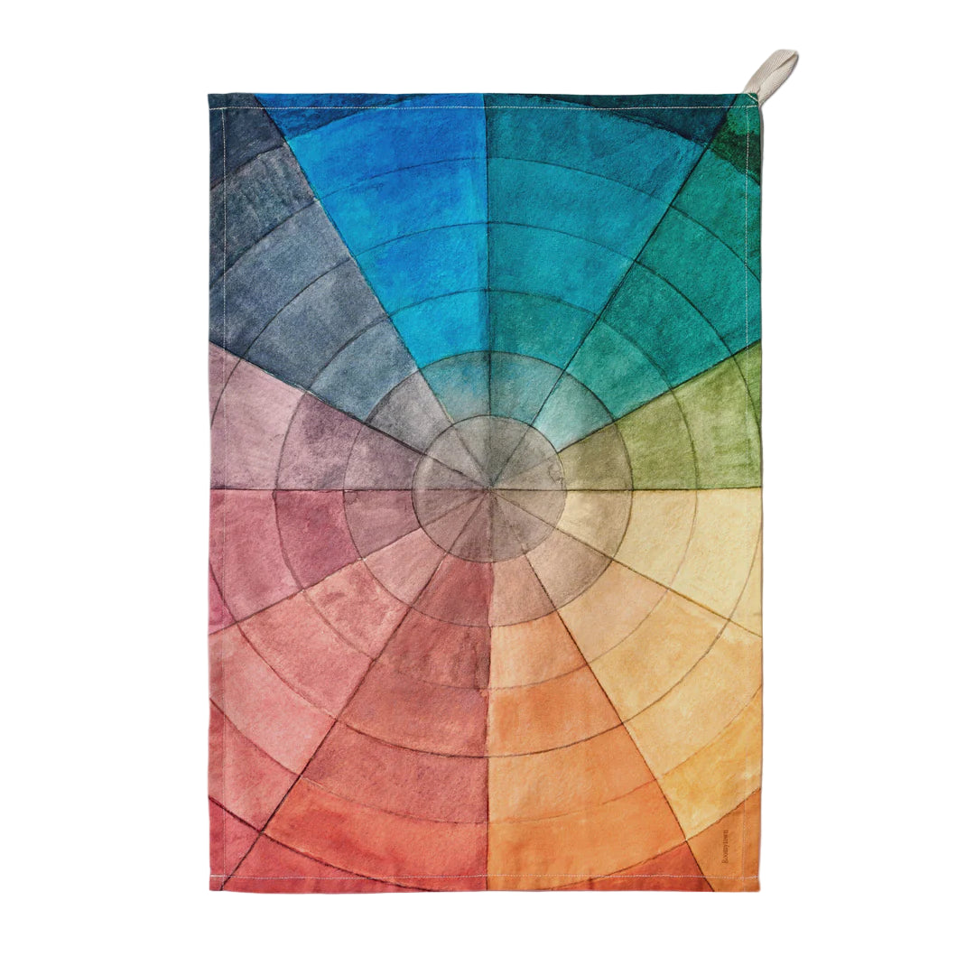 Organic Cotton Single Tea Towel - Colourwheel