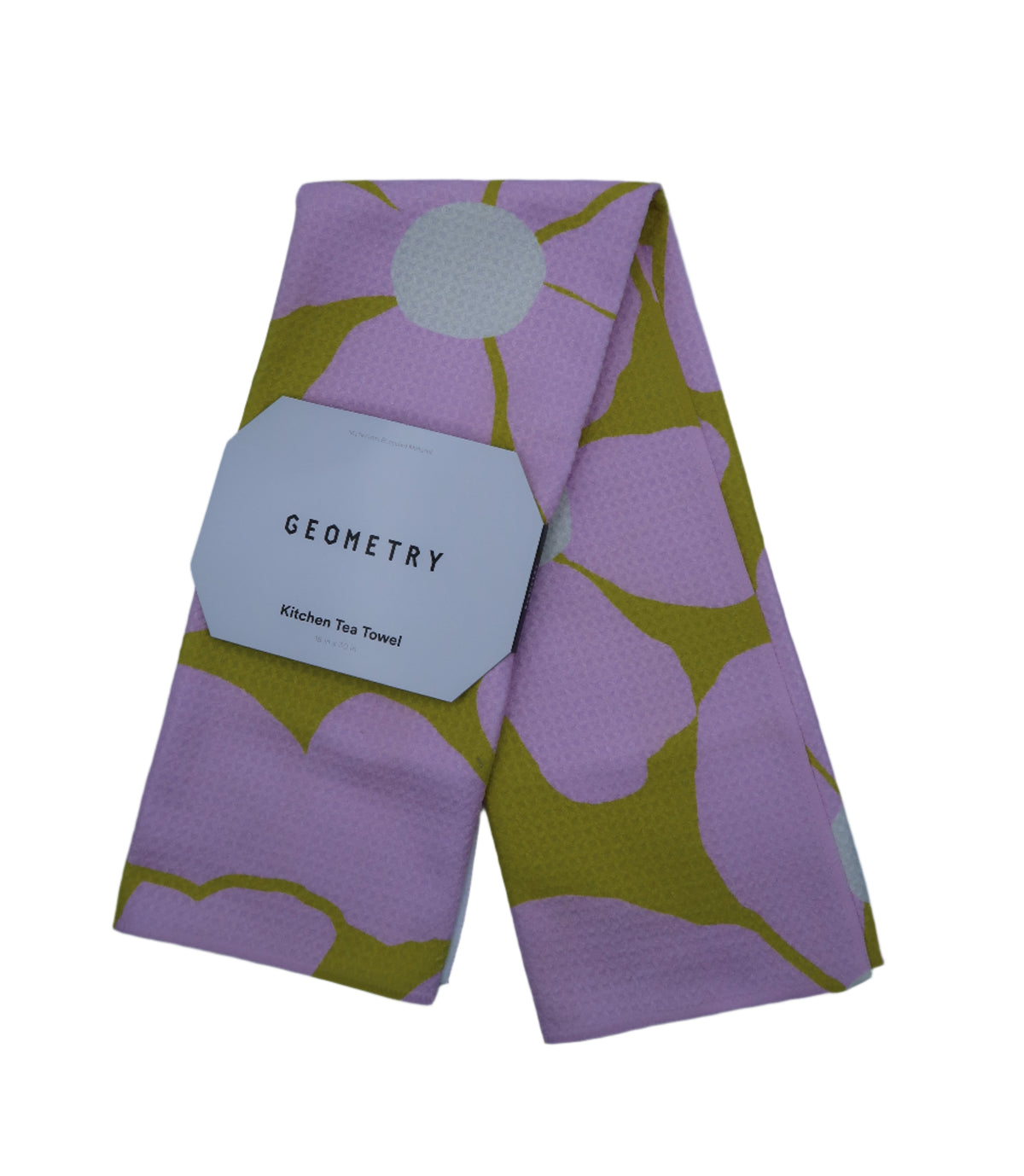 Pink and mustard yellow floral towel