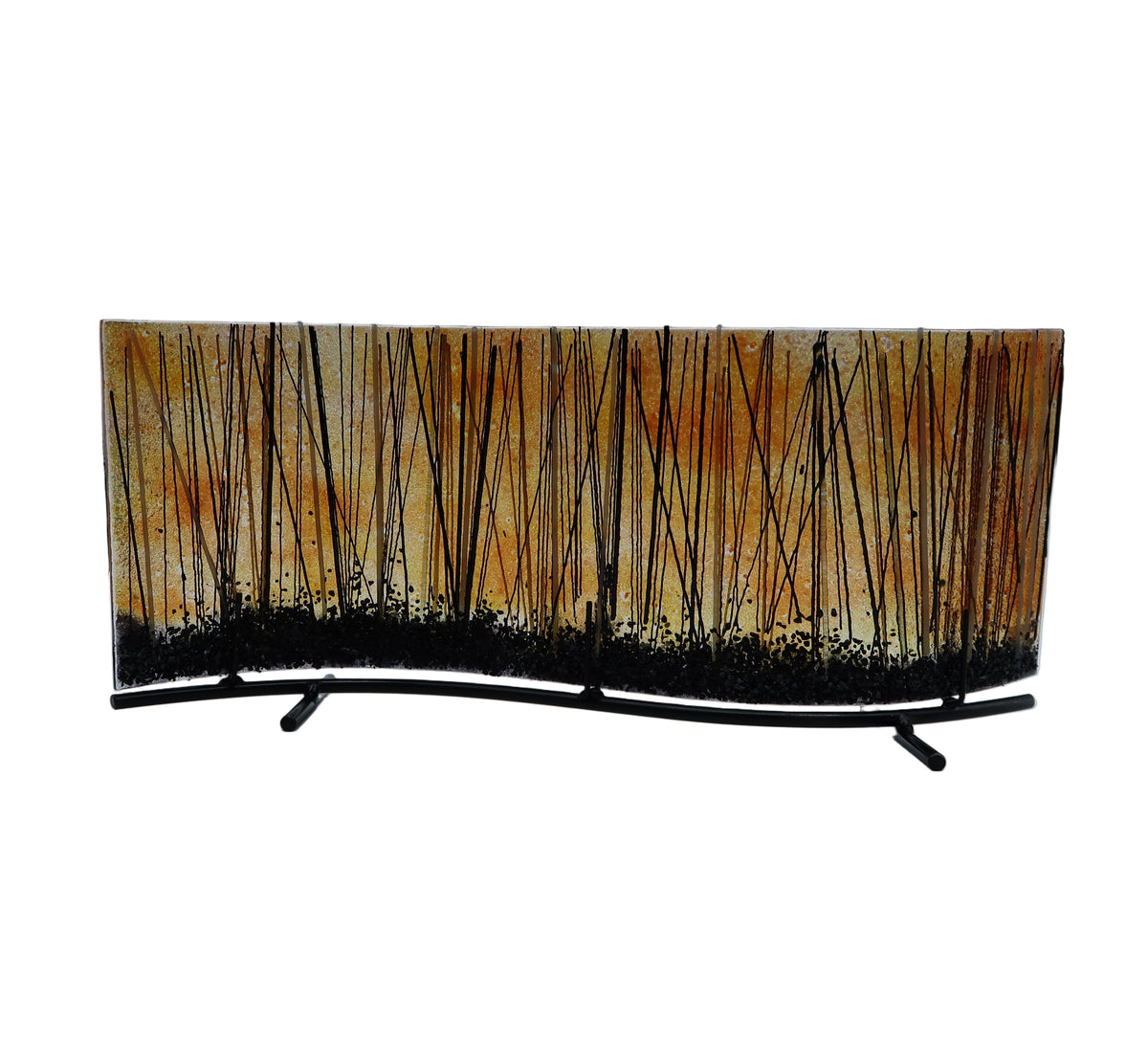 Orange Aspen Forest Wave & Stand
