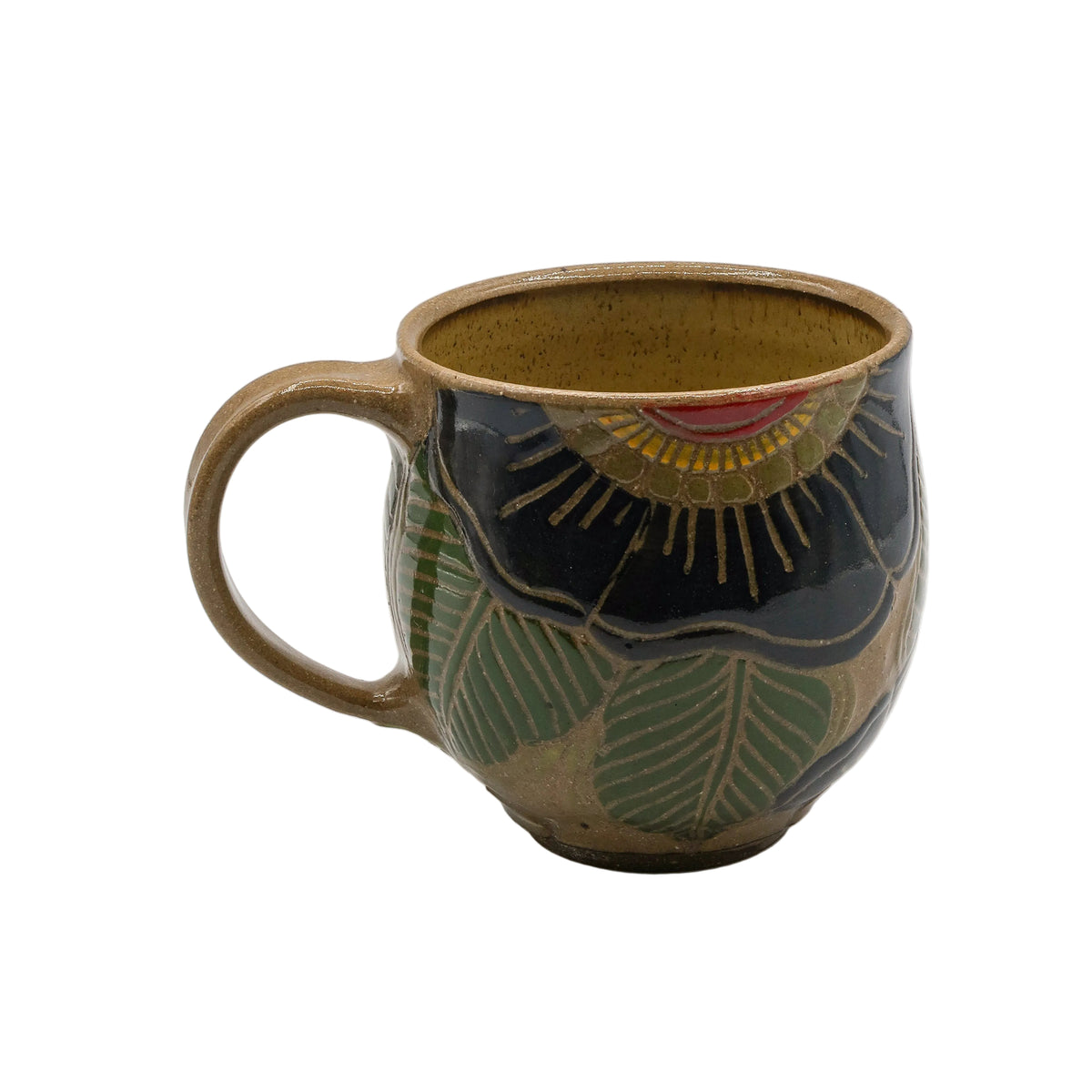 Floral Clay Mugs