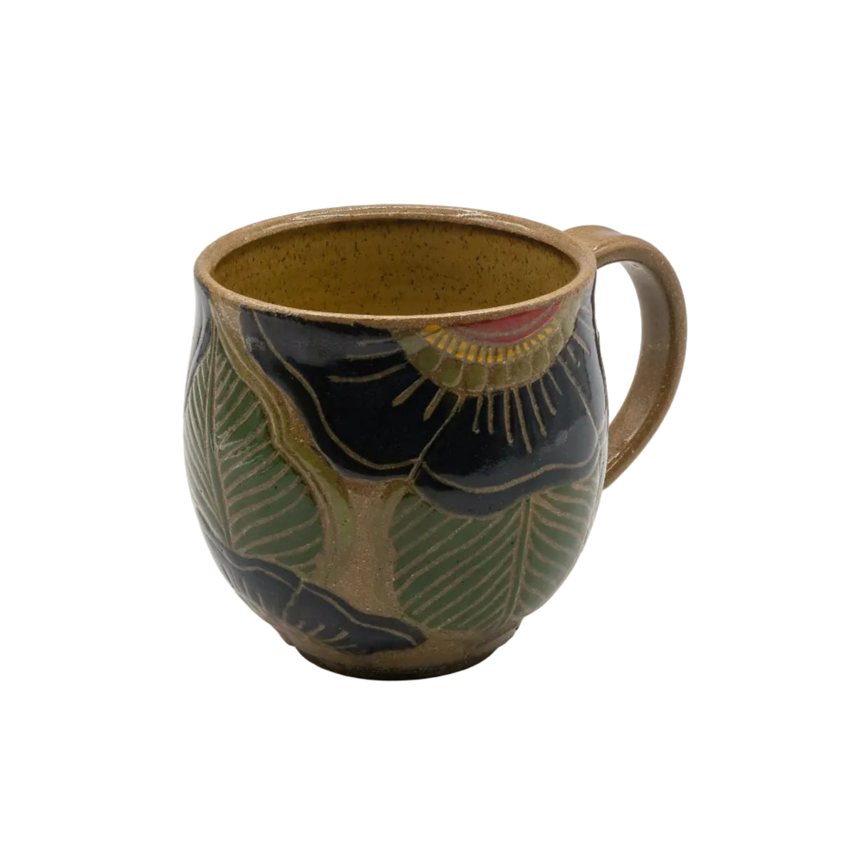 Floral Clay Mugs