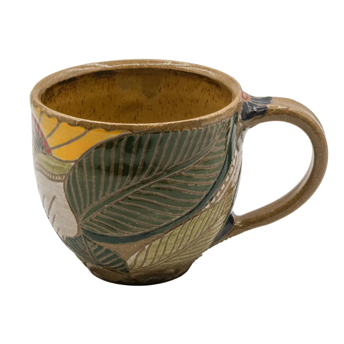 Floral Clay Mugs