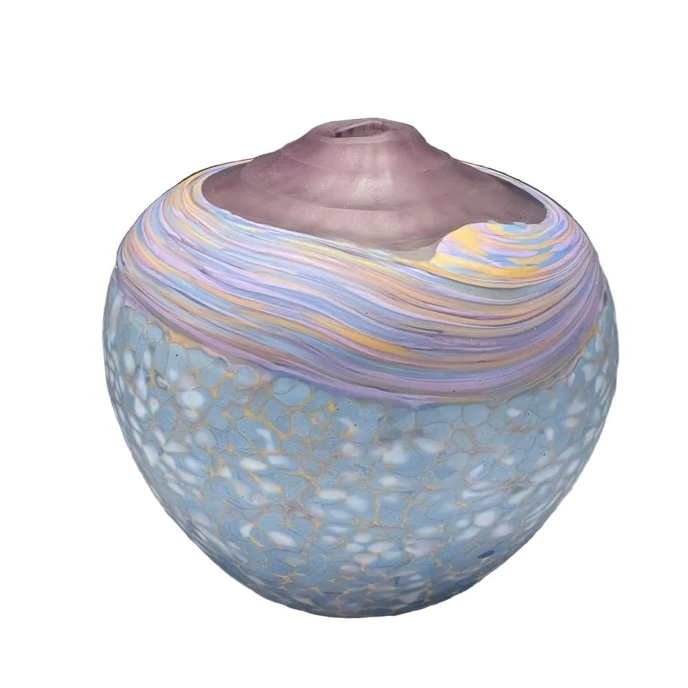 Pinnacle Vase (Blown Glass) in Periwinkle Blue