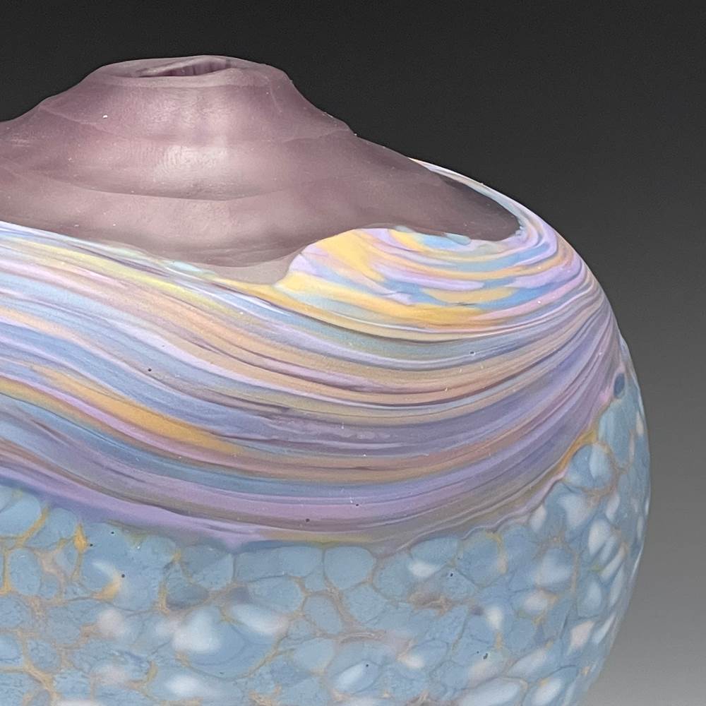 Pinnacle Vase (Blown Glass) in Periwinkle Blue