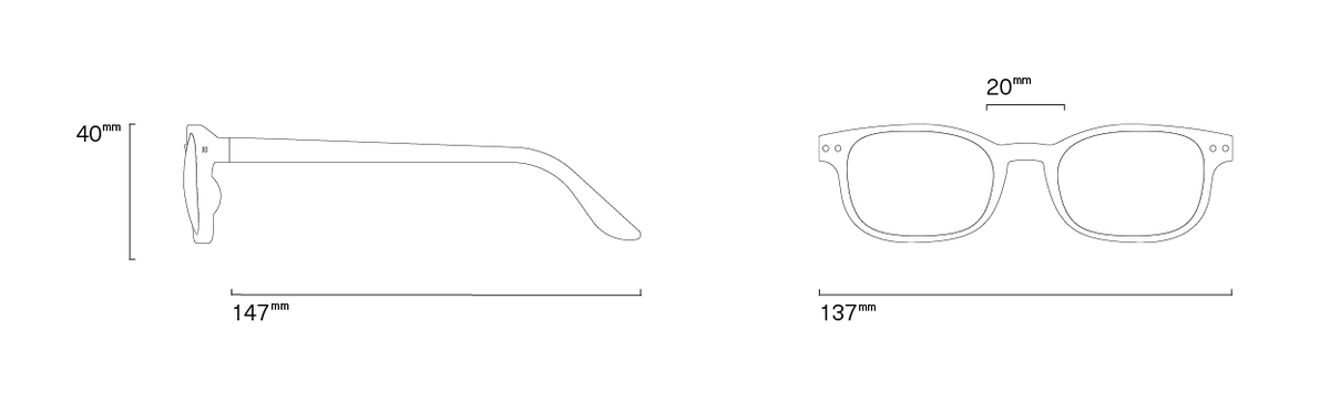 #B Blue Tortoise Series IZIPIZI Reading Glasses