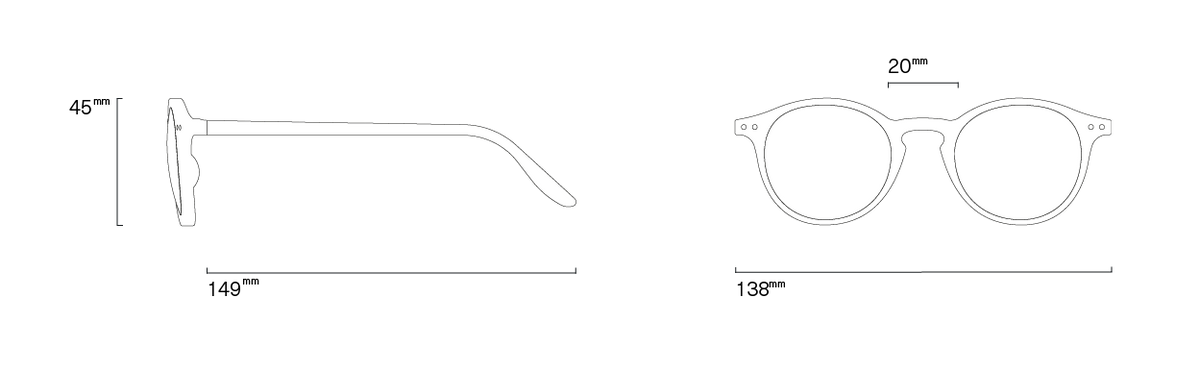 #D Series Old Leather IZIPIZI Sunglasses