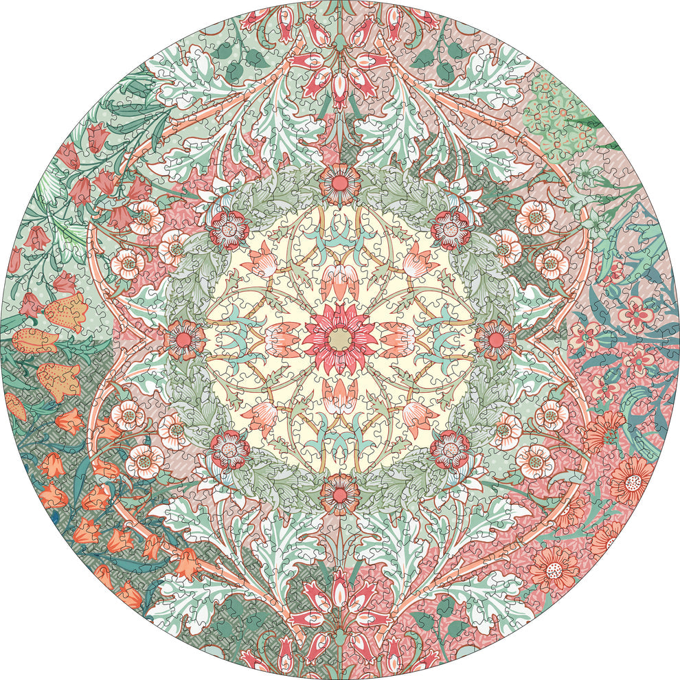 William Morris 500-Piece Circular  Jigsaw Puzzle