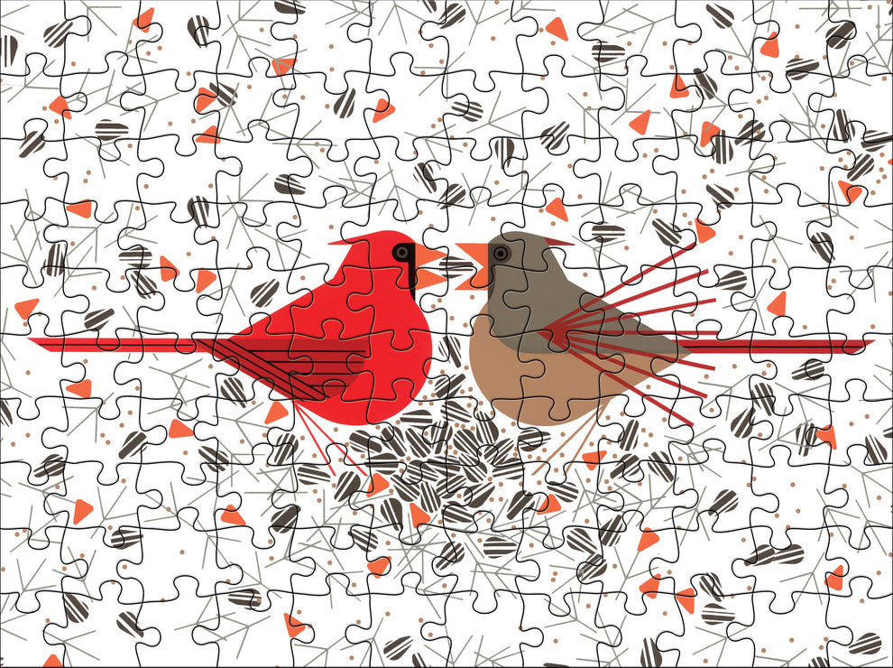 Charley Harper 120-Piece Double-Sided Jigsaw Puzzle
