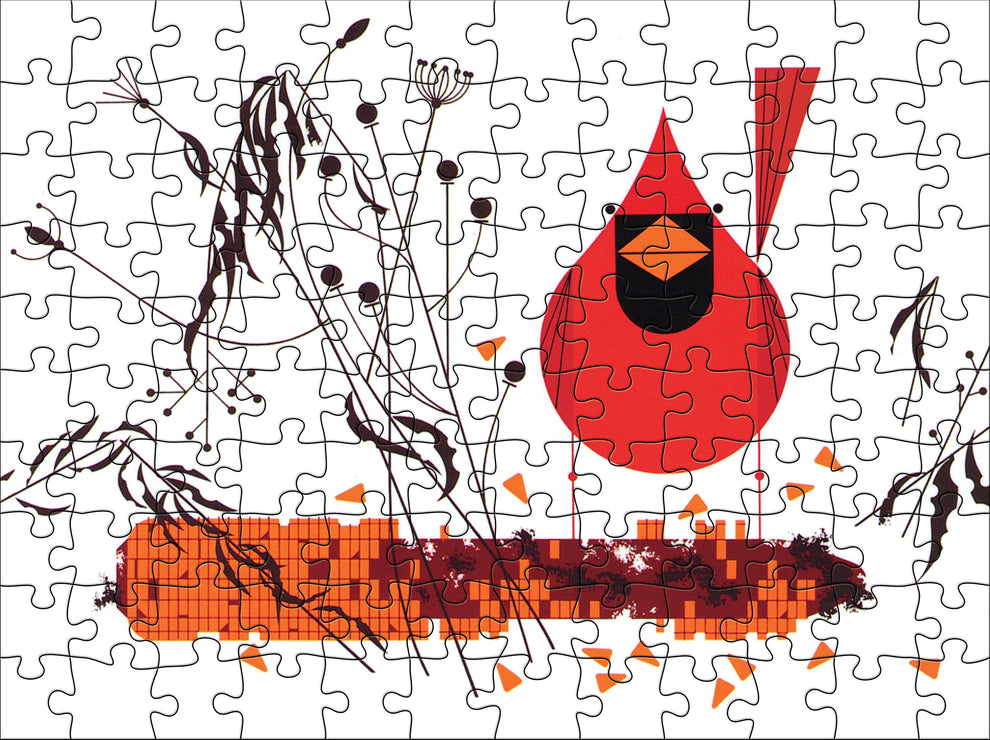 Charley Harper 120-Piece Double-Sided Jigsaw Puzzle