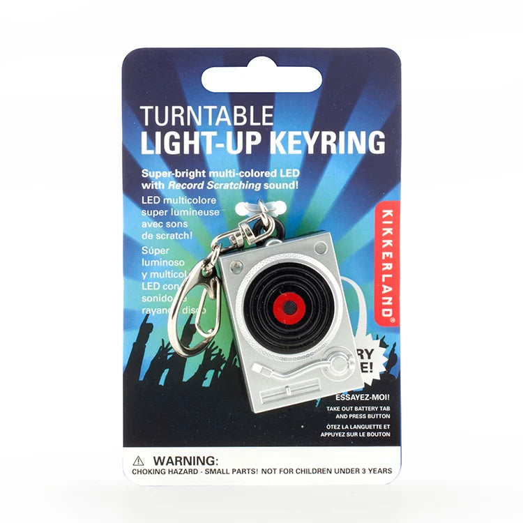 Turntable Light-Up Keyring