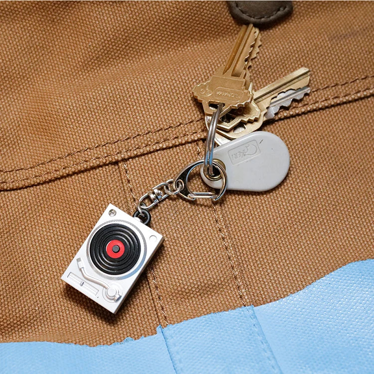 Turntable Light-Up Keyring