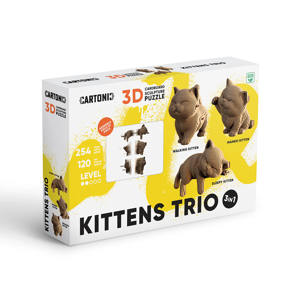 Kitten Trio 3D Puzzle